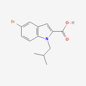 molecular formula C13H14BrNO2 B1412793 5-Bromo-1-isobutyl-1H-indole-2-carboxylic acid CAS No. 2204053-33-6