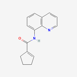 molecular formula C15H14N2O B14127937 N-(Quinolin-8-yl)cyclopent-1-enecarboxamide 