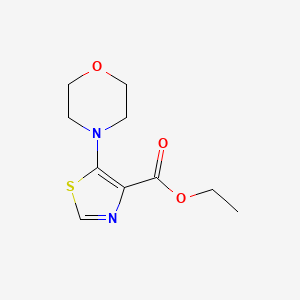 molecular formula C10H14N2O3S B1412800 4-Thiazolecarboxylic acid, 5-(4-morpholinyl)-, ethyl ester CAS No. 2070857-39-3