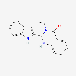 molecular formula C18H15N3O B14128024 3,13,21-triazapentacyclo[11.8.0.02,10.04,9.015,20]henicosa-2(10),4,6,8,15,17,19-heptaen-14-one 