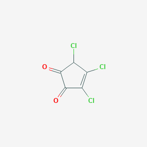 molecular formula C5HCl3O2 B14128075 3,4,5-Trichlorocyclopent-3-ene-1,2-dione CAS No. 89283-14-7