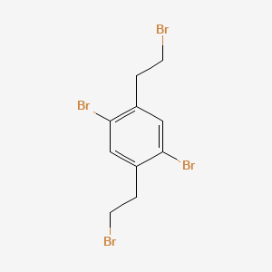 molecular formula C10H10Br4 B14128088 1,4-Dibromo-2,5-bis(2-bromoethyl)benzene CAS No. 78965-35-2