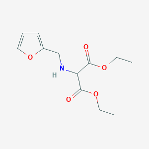 molecular formula C12H17NO5 B14128109 Diethyl 2-((furan-2-ylmethyl)amino)malonate 