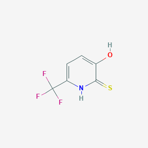 molecular formula C6H4F3NOS B1412811 3-Hydroxy-2-mercapto-6-(trifluoromethyl)pyridine CAS No. 1934714-64-3