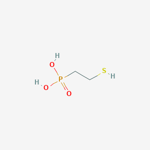 molecular formula C2H7O3PS B14128122 2-Mercaptoethylphosphonic acid CAS No. 43064-23-9