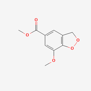 molecular formula C10H10O5 B14128161 methyl 7-methoxy-3H-1,2-benzodioxole-5-carboxylate 