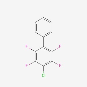 molecular formula C12H5ClF4 B14128176 4-Chloro-1-phenyl-2,3,5,6-tetrafluorobenzene CAS No. 29636-77-9