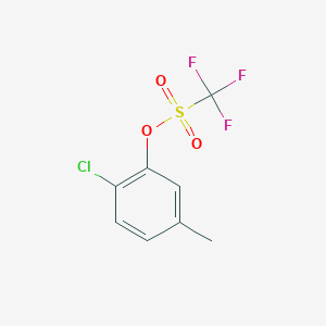 molecular formula C8H6ClF3O3S B14128197 2-Chloro-5-methylphenyl trifluoromethanesulfonate 