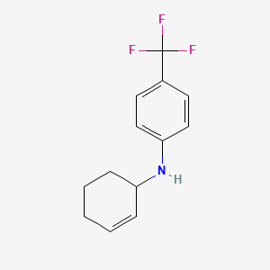 molecular formula C13H14F3N B14128203 N-(Cyclohex-2-en-1-yl)-4-(trifluoromethyl)aniline 