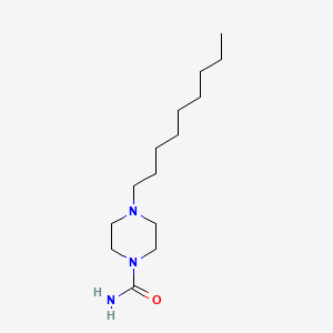 molecular formula C14H29N3O B14128218 4-Nonylpiperazine-1-carboxamide CAS No. 89026-60-8