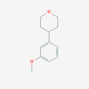 molecular formula C12H16O2 B14128226 4-(3-methoxyphenyl)tetrahydro-2H-pyran 