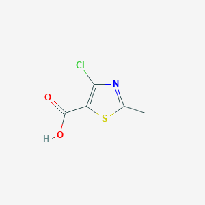 molecular formula C5H4ClNO2S B14128238 4-Chloro-2-methyl-5-thiazolecarboxylic acid CAS No. 933687-06-0