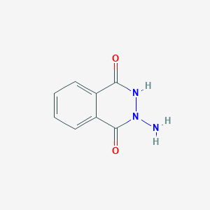 molecular formula C8H7N3O2 B14128270 2-Amino-2,3-dihydrophthalazine-1,4-dione CAS No. 88976-67-4