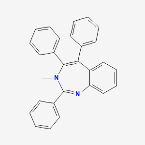 molecular formula C28H22N2 B14128283 3-Methyl-2,4,5-triphenyl-3H-1,3-benzodiazepine CAS No. 88879-86-1