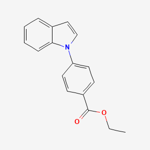 molecular formula C17H15NO2 B14128287 1-(4-Ethoxycarbonylphenyl)indole 