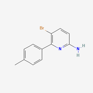 molecular formula C12H11BrN2 B1412830 5-Bromo-6-p-tolyl-pyridin-2-ylamine CAS No. 1817741-84-6