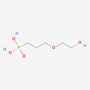 molecular formula C5H13O5P B14128315 3-(2-Hydroxyethoxy)propylphosphonic acid 