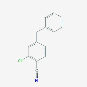 molecular formula C14H10ClN B1412835 4-Benzyl-2-chlorobenzonitrile CAS No. 1237127-93-3