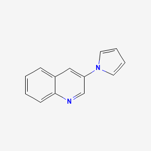 molecular formula C13H10N2 B14128358 3-(1H-Pyrrol-1-yl)quinoline CAS No. 795274-73-6