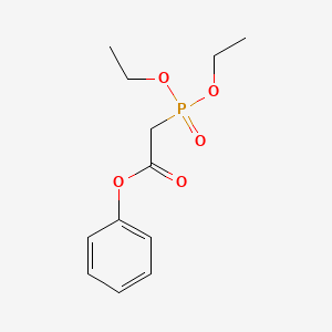 molecular formula C12H17O5P B14128365 Phenyl (diethoxyphosphoryl)acetate CAS No. 3699-64-7