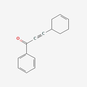 molecular formula C15H14O B14128375 3-(Cyclohex-3-en-1-yl)-1-phenylprop-2-yn-1-one 