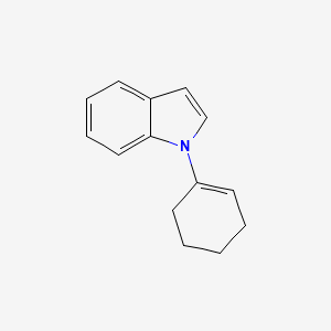 molecular formula C14H15N B14128393 1-(Cyclohex-1-en-1-yl)-1H-indole 