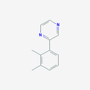 molecular formula C12H12N2 B14128396 2-(2,3-Dimethylphenyl)pyrazine 