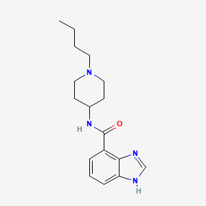 molecular formula C17H24N4O B14128417 N-(1-Butyl-4-piperidyl)benzimidazole-4-carboxamide 