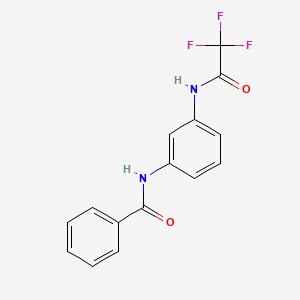 molecular formula C15H11F3N2O2 B14128424 N-(3-(Trifluoroacetamido)phenyl)benzamide 