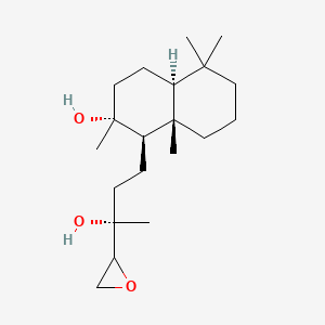 molecular formula C20H36O3 B14128449 14,15-Epoxysclareol 