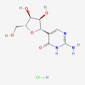 molecular formula C9H14ClN3O5 B14128493 Pseudoisocytidine hydrochloride CAS No. 59464-15-2