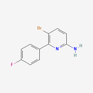 molecular formula C11H8BrFN2 B1412864 5-溴-6-(4-氟苯基)吡啶-2-胺 CAS No. 1817741-80-2