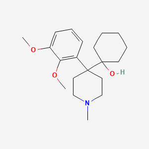 1-[4-(2,3-Dimethoxyphenyl)-1-methylpiperidin-4-yl]cyclohexan-1-ol