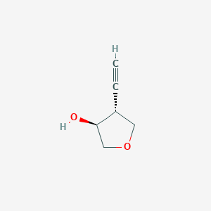 molecular formula C6H8O2 B1412866 (3S,4R)-4-乙炔氧杂环-3-醇 CAS No. 2165878-10-2
