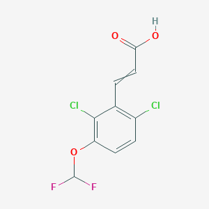 molecular formula C10H6Cl2F2O3 B1412875 2,6-Dichloro-3-(difluoromethoxy)cinnamic acid CAS No. 1807413-02-0