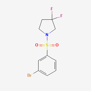 molecular formula C10H10BrF2NO2S B1412881 1-(3-溴苯磺酰基)-3,3-二氟吡咯烷 CAS No. 2021194-15-8