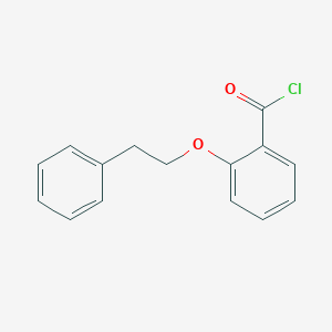 molecular formula C15H13ClO2 B1412884 2-(2-Phenylethoxy)benzoyl chloride CAS No. 54090-34-5