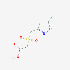 {[(5-Methyl-1,2-oxazol-3-yl)methyl]sulfonyl}acetic acid