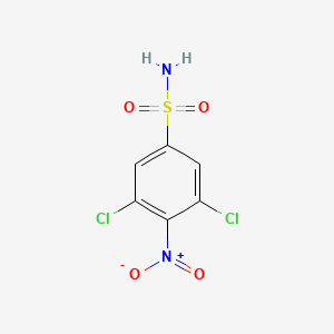 molecular formula C6H4Cl2N2O4S B1412894 3,5-Dichloro-4-nitrobenzenesulfonamide CAS No. 1804897-21-9