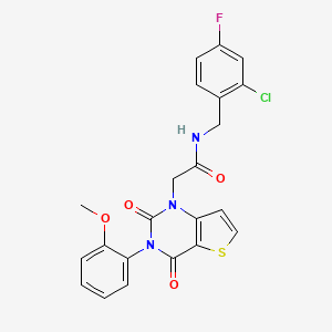 N-(2-chloro-4-fluorobenzyl)-2-(3-(2-methoxyphenyl)-2,4-dioxo-3,4-dihydrothieno[3,2-d]pyrimidin-1(2H)-yl)acetamide