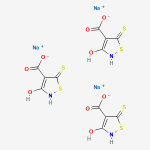 Trisodium 4-carboxy-5-mercapto-3-hydroxy-isothiazole