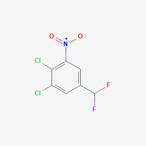 molecular formula C7H3Cl2F2NO2 B1412896 3,4-Dichloro-5-nitrobenzodifluoride CAS No. 1807181-24-3