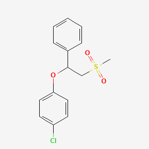 1-Chloro-4-[2-(methanesulfonyl)-1-phenylethoxy]benzene