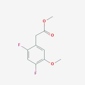 molecular formula C10H10F2O3 B1412905 Methyl 2,4-difluoro-5-methoxyphenylacetate CAS No. 1806306-22-8