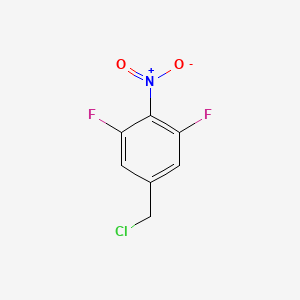 molecular formula C7H4ClF2NO2 B1412911 3,5-Difluoro-4-nitrobenzyl chloride CAS No. 1806304-03-9