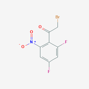 molecular formula C8H4BrF2NO3 B1412913 2',4'-Difluoro-6'-nitrophenacyl bromide CAS No. 1803730-83-7