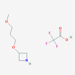 molecular formula C9H16F3NO4 B1412920 3-(3-Methoxypropoxy)azetidine trifluoroacetate CAS No. 1820736-22-8