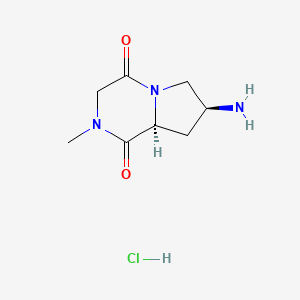 (7S,8aS)-7-amino-2-methylhexahydropyrrolo[1,2-a]pyrazine-1,4-dione hydrochloride