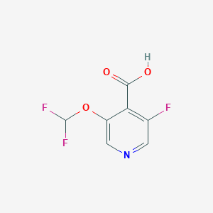 B1412933 3-Difluoromethoxy-5-fluoroisonicotinic acid CAS No. 1806336-45-7