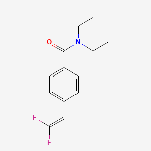 molecular formula C13H15F2NO B14129356 4-(2,2-difluoroethenyl)-N,N-diethylbenzamide 